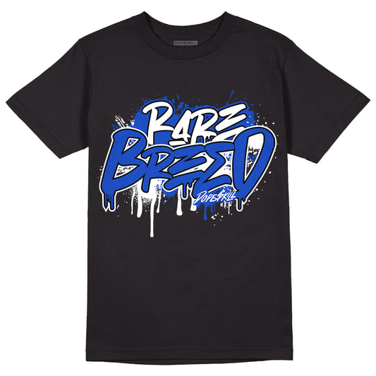 Hyper Royal 12s DopeSkill T-Shirt Rare Breed Graphic - Black