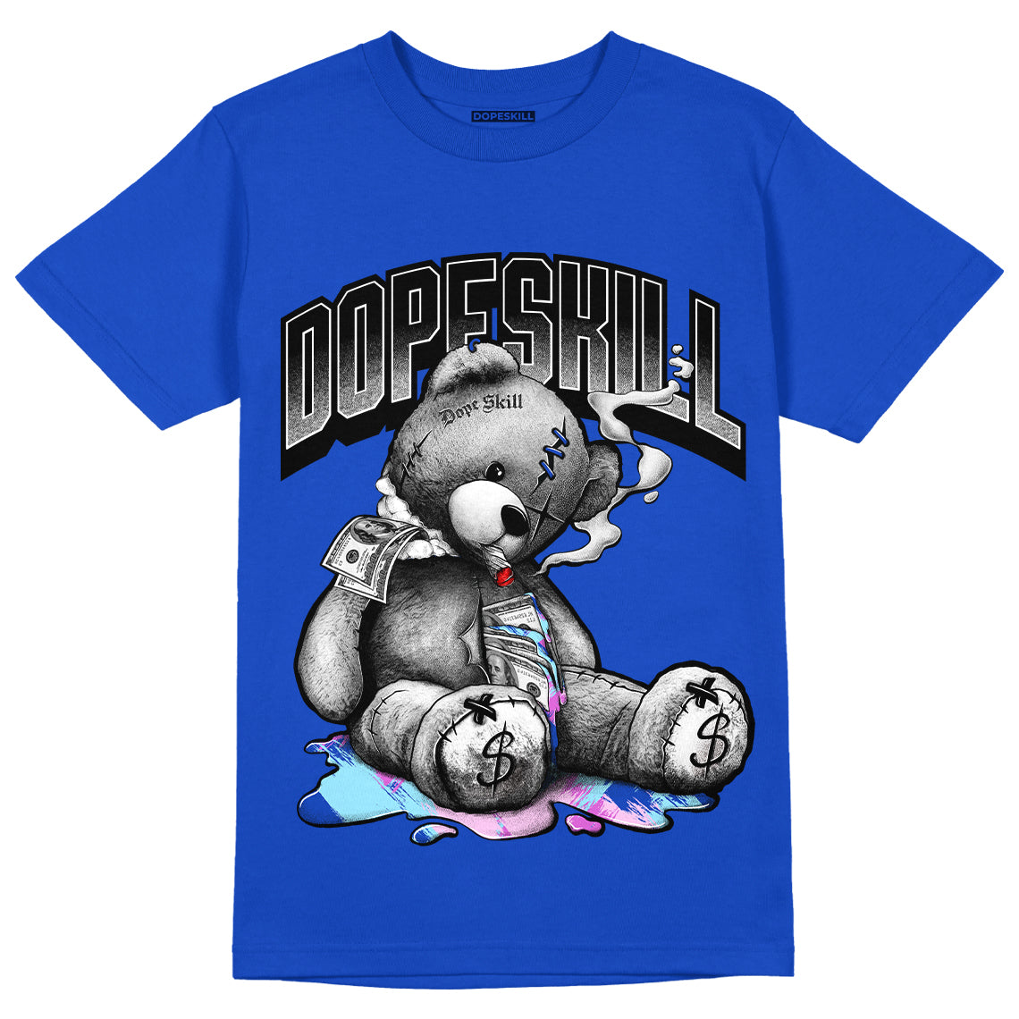 Hyper Royal 12s DopeSkill Hyper Royal T-shirt Sick Bear Graphic