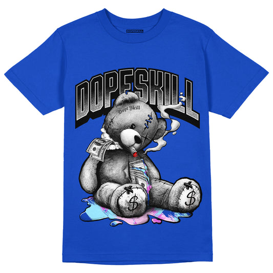 Hyper Royal 12s DopeSkill Hyper Royal T-shirt Sick Bear Graphic