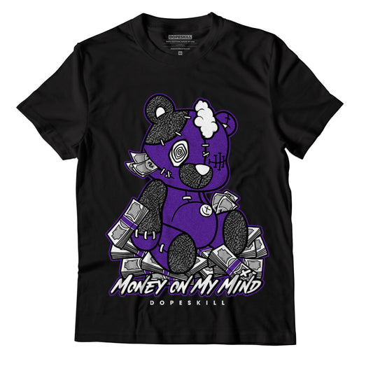 Jordan 3 Dark Iris DopeSkill T-Shirt MOMM Bear Graphic - Black 