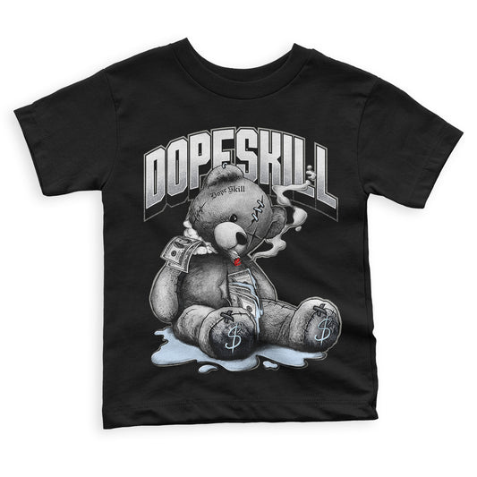Cool Grey 11s DopeSkill Toddler Kids T-shirt Sick Bear Graphic, hiphop tees, grey graphic tees, sneakers match shirt - Black