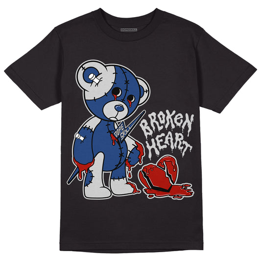 AJ 13 French Blue DopeSkill T-Shirt Broken Heart Graphic