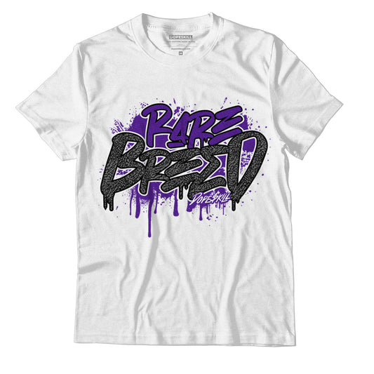 Jordan 3 Dark Iris DopeSkill T-Shirt Rare Breed Graphic - White 