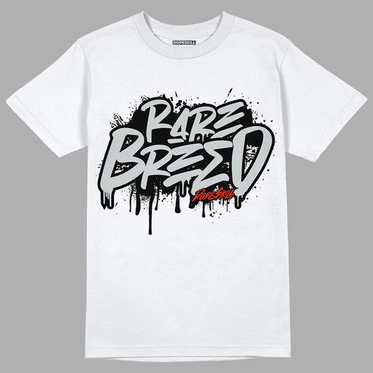 Black Canvas 4s DopeSkill T-Shirt Rare Breed Graphic - White 