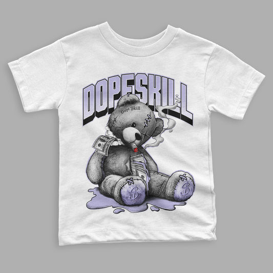 Pure Violet 11s Low DopeSkill Toddler Kids T-shirt Sick Bear Graphic