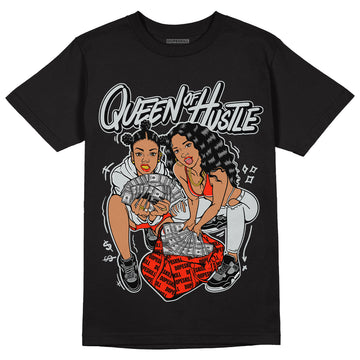 Black Canvas 4s DopeSkill T-Shirt Queen Of Hustle Graphic - Black 