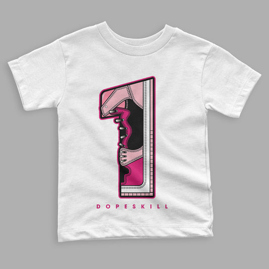 Coral Chalk 1s Mid DopeSkill Toddler Kids T-shirt No.1 Graphic