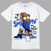 Hyper Royal 12s DopeSkill T-Shirt If You Aint Graphic - White