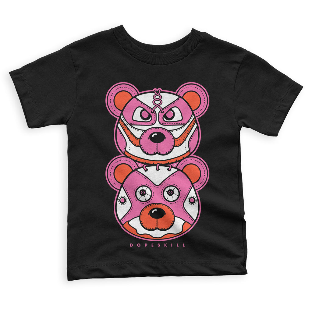 GS Pinksicle 5s DopeSkill Toddler Kids T-shirt Leather Bear Graphic - Black