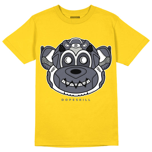 AJ 4 Lightning DopeSkill Tour Yellow T-shirt Monk Graphic