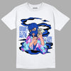 Hyper Royal 12s DopeSkill T-Shirt Money Is The Motive Graphic - White