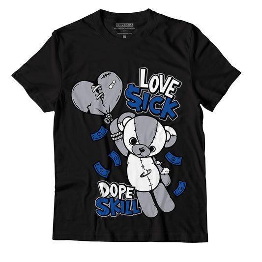 Jordan 5 Stealth DopeSkill T-Shirt Love Sick Graphic - Black 