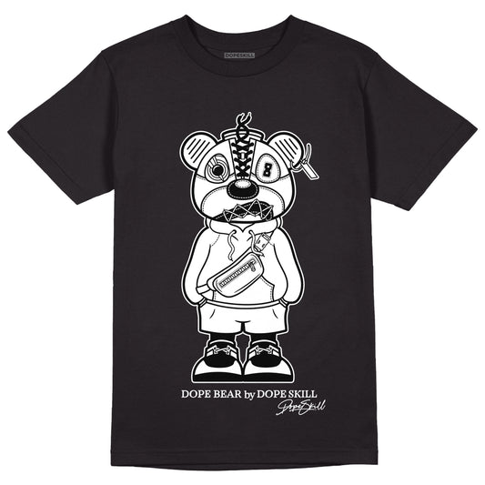 Dunk Low Panda White Black DopeSkill T-Shirt Sneaker Bear Graphic - Black