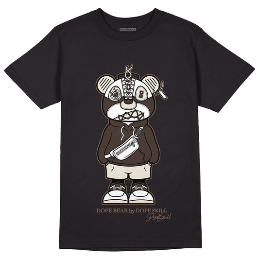 Jordan 1 Low OG “Reverse Mocha” DopeSkill T-Shirt Sneaker Bear Graphic - Black