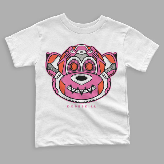 GS Pinksicle 5s DopeSkill Toddler Kids T-shirt Monk Graphic - White 