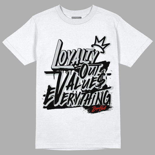 Black Canvas 4s DopeSkill T-Shirt LOVE Graphic - White 