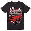 Fire Red 3s DopeSkill T-Shirt ENGINE Tshirt Graphic - Black