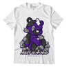 Jordan 3 Dark Iris DopeSkill T-Shirt MOMM Bear Graphic - White 