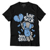 AJ 4 University Blue DopeSkill T-Shirt Love Sick Graphic