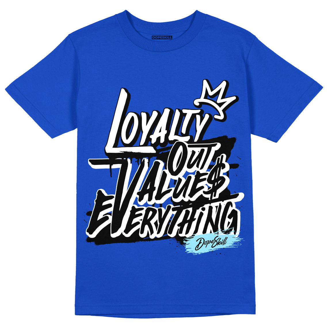 Hyper Royal 12s DopeSkill Hyper Royal T-shirt LOVE Graphic