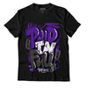 Jordan 3 Dark Iris DopeSkill T-Shirt New Paid In Full Graphic - Black 