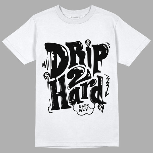 Dunk Low Panda White Black DopeSkill T-Shirt Drip Too Hard Graphic - White 