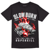 Jordan 1 High Stealth DopeSkill T-Shirt Slow Burn Graphic - Black 