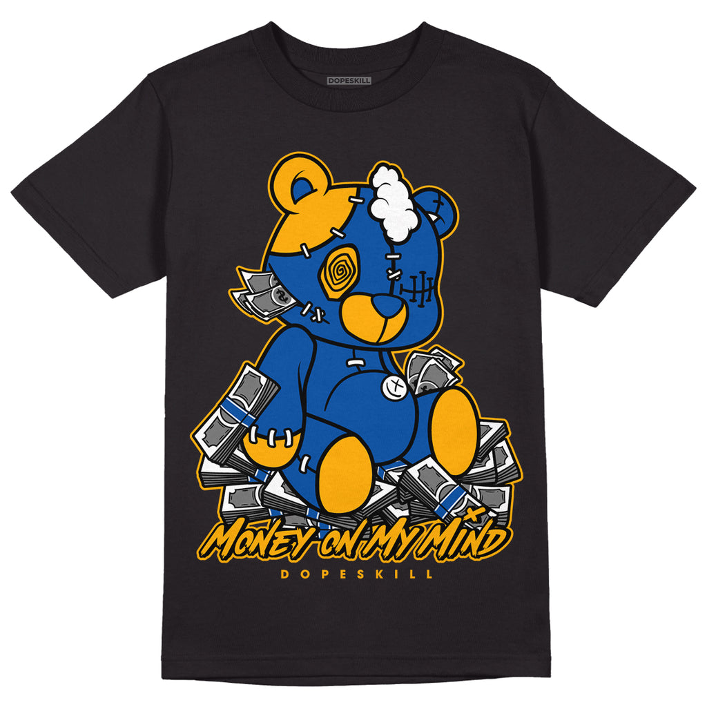 Dunk Blue Jay and University Gold DopeSkill T-Shirt MOMM Bear Graphic Streetwear - Black
