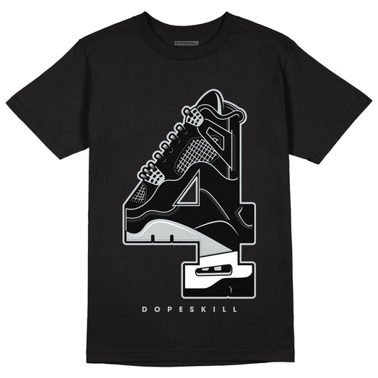 Black Canvas 4s DopeSkill T-Shirt No.4 Graphic - Black