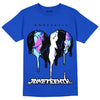 Hyper Royal 12s DopeSkill Hyper Royal T-shirt Juneteenth Heart Graphic