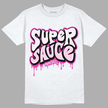 Triple Pink Dunk Low DopeSkill T-Shirt Super Sauce Graphic - White 