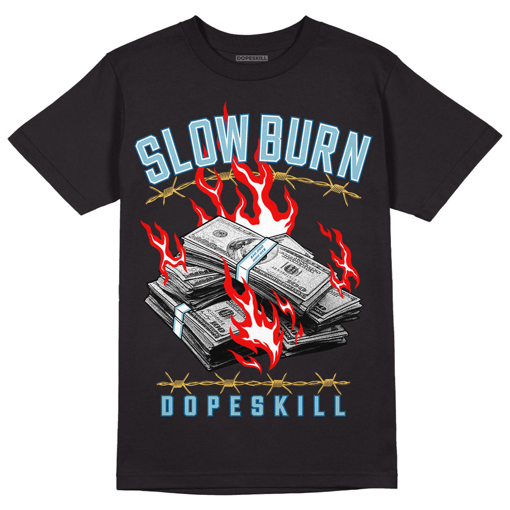 Denim 1s Retro High DopeSkill T-Shirt Slow Burn Graphic - Black