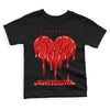 Chile Red 9s DopeSkill Toddler Kids T-shirt Juneteenth Heart Graphic