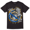 Dunk Blue Jay and University Gold DopeSkill T-Shirt Takin No L's Graphic Streetwear - Black