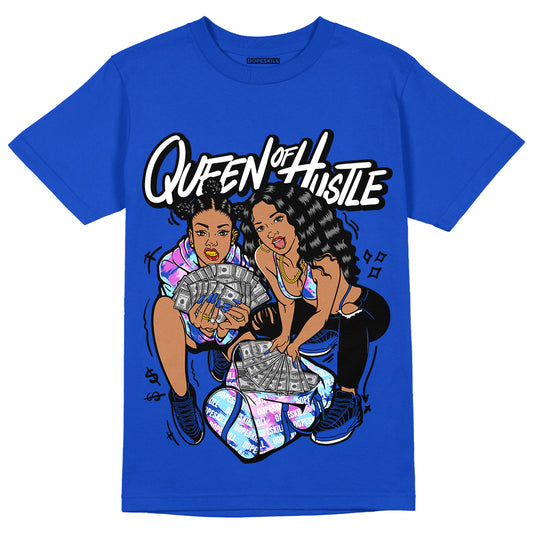 Hyper Royal 12s DopeSkill Hyper Royal T-shirt Queen Of Hustle Graphic
