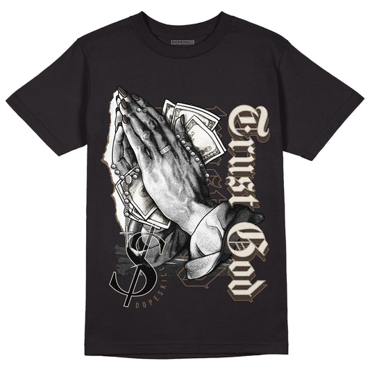 Jordan 1 Low OG “Reverse Mocha” DopeSkill T-Shirt Trust God Graphic - Black