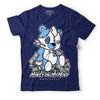 AJ 6 University Blue DopeSkill College Navy T-Shirt New M.O.M.M Graphic