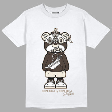 Jordan 1 Low OG “Reverse Mocha” DopeSkill T-Shirt Sneaker Bear Graphic - White