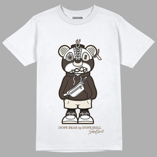 Jordan 1 Low OG “Reverse Mocha” DopeSkill T-Shirt Sneaker Bear Graphic - White