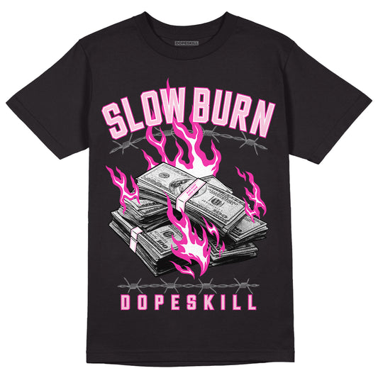  Triple Pink Dunk Low DopeSkill T-Shirt Slow Burn Graphic - Black