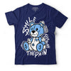 AJ 6 University Blue DopeSkill College Navy T-Shirt BEAN Graphic