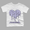 Pure Violet 11s Low DopeSkill Toddler Kids T-shirt Juneteenth Heart Graphic