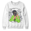 Jordan 5 Green Bean DopeSkill Sweatshirt Money Is The Motive Graphic - White 