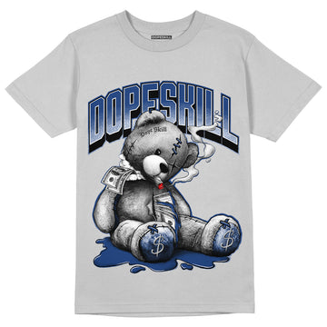 AJ 13 French Blue DopeSkill Light Steel Grey T-shirt Sick Bear Graphic