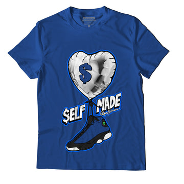 Jordan 13 Brave Blue DopeSkill Navy T-shirt Self Made Graphic