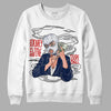 Midnight Navy 4s DopeSkill Sweatshirt Money Is The Motive Graphic - White