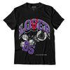 Jordan 3 Dark Iris DopeSkill T-Shirt Loser Lover Graphic - Black