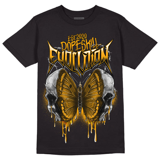 Taxi Yellow Toe 1s DopeSkill T-Shirt DopeSkill Evolution Graphic - Black 