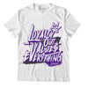 Jordan 3 Dark Iris DopeSkill T-Shirt LOVE Graphic - White 