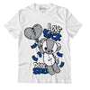 Jordan 5 Stealth DopeSkill T-Shirt Love Sick Graphic - White 
